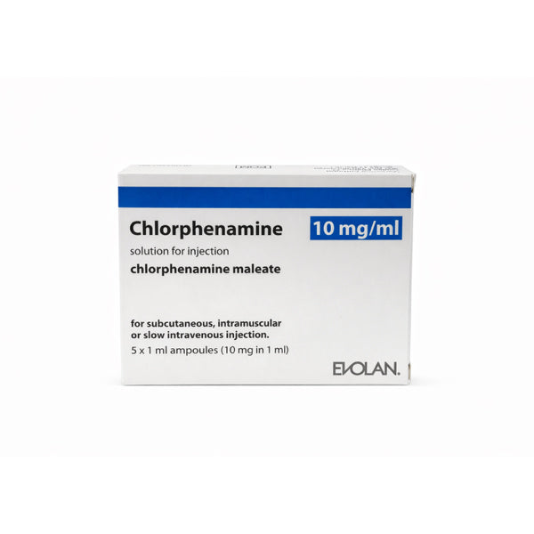 Chlorphenamine10mg/ml Soln for Inj. 1ml x 5 (POM)