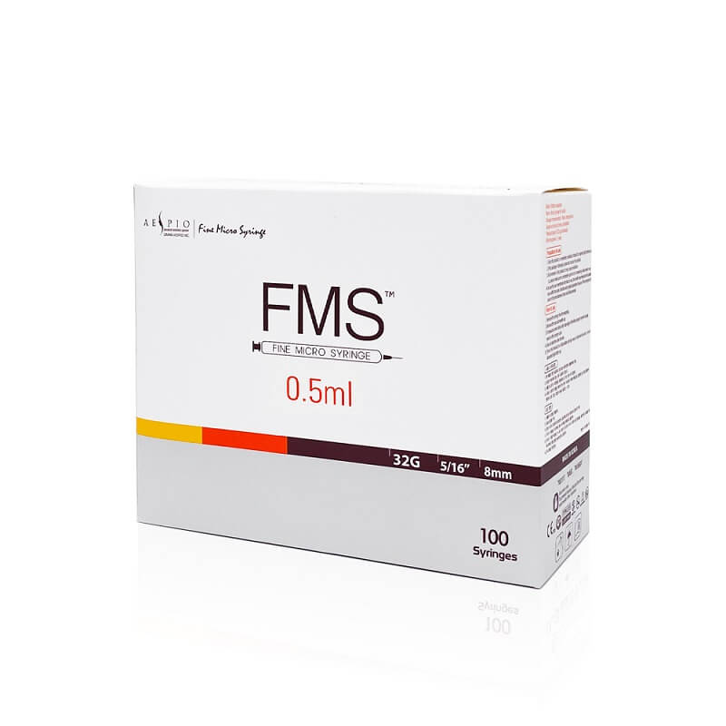 FMS Micro Syringe 0.5ml x100 (32Gx8mm)