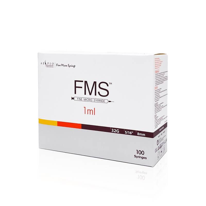 FMS Micro Syringe 1ml x100 ( 32Gx8mm)