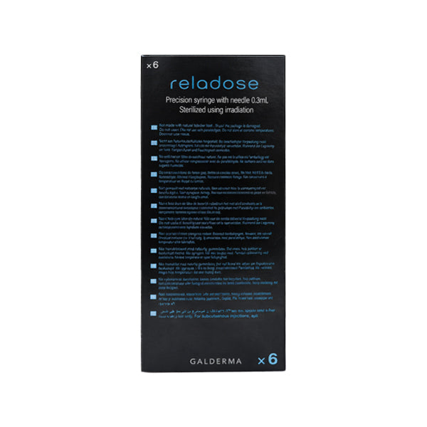 Reladose 6-pack syringe
