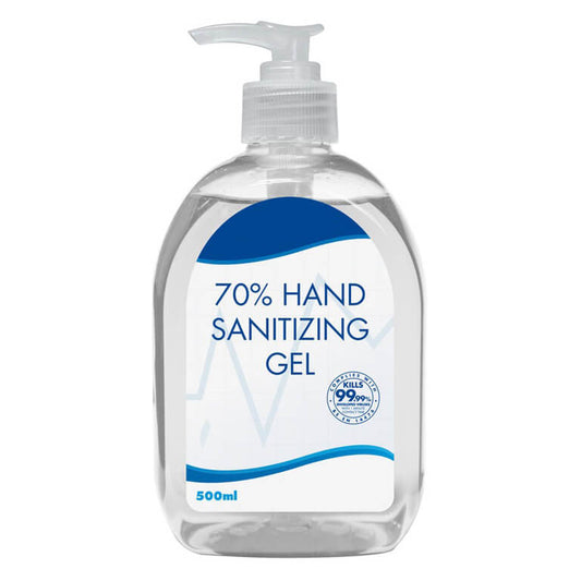 70% Hand Sanitiser Gel 500ml Pump