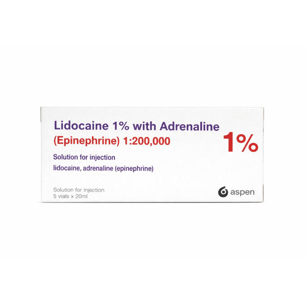 Lidocaine 1% & Adrenaline 20ml x 5 (ULM)