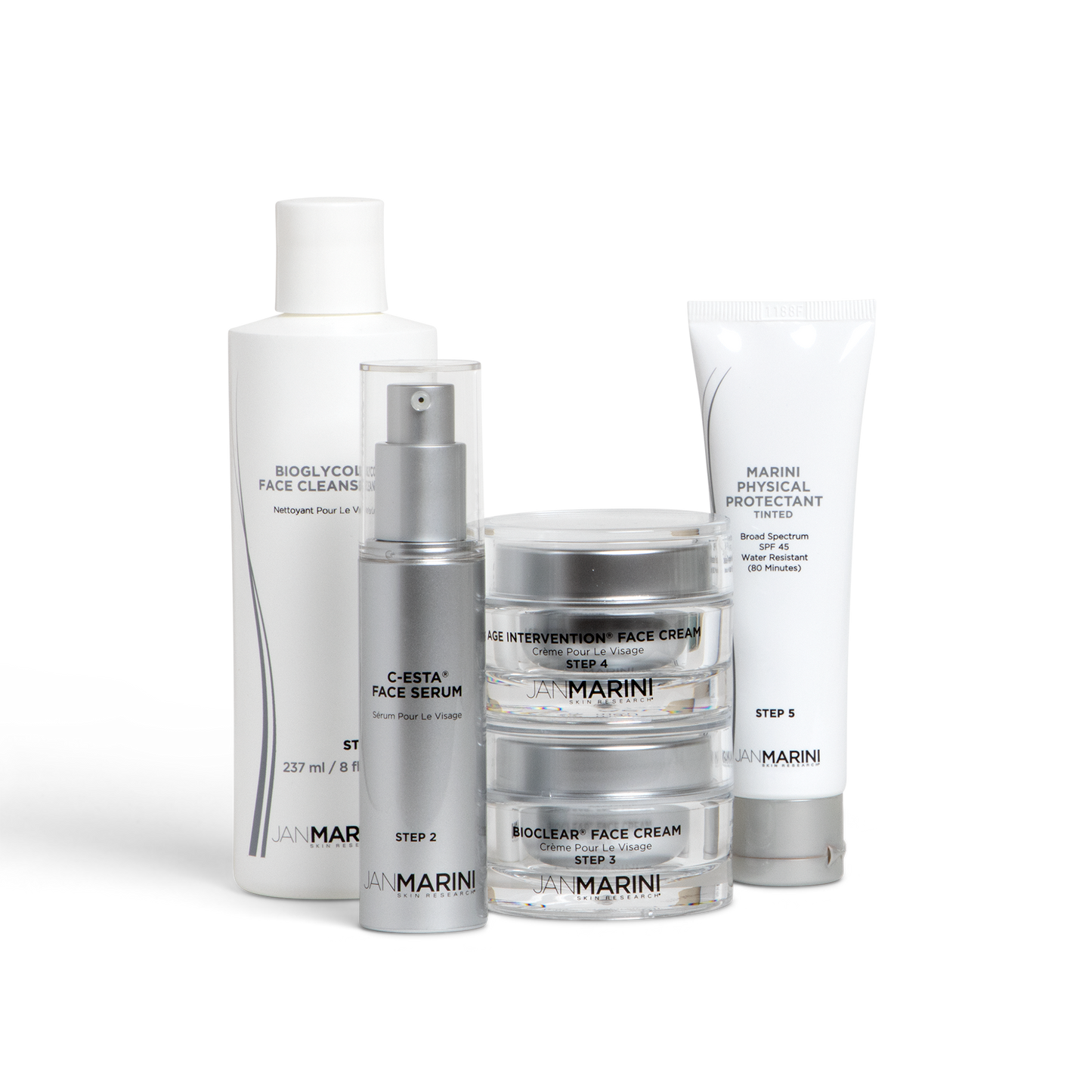 Jan Marini A Skin Care Management System - Dry /Very Dry with Marini Physical Protectant  SPF 45 Tinted