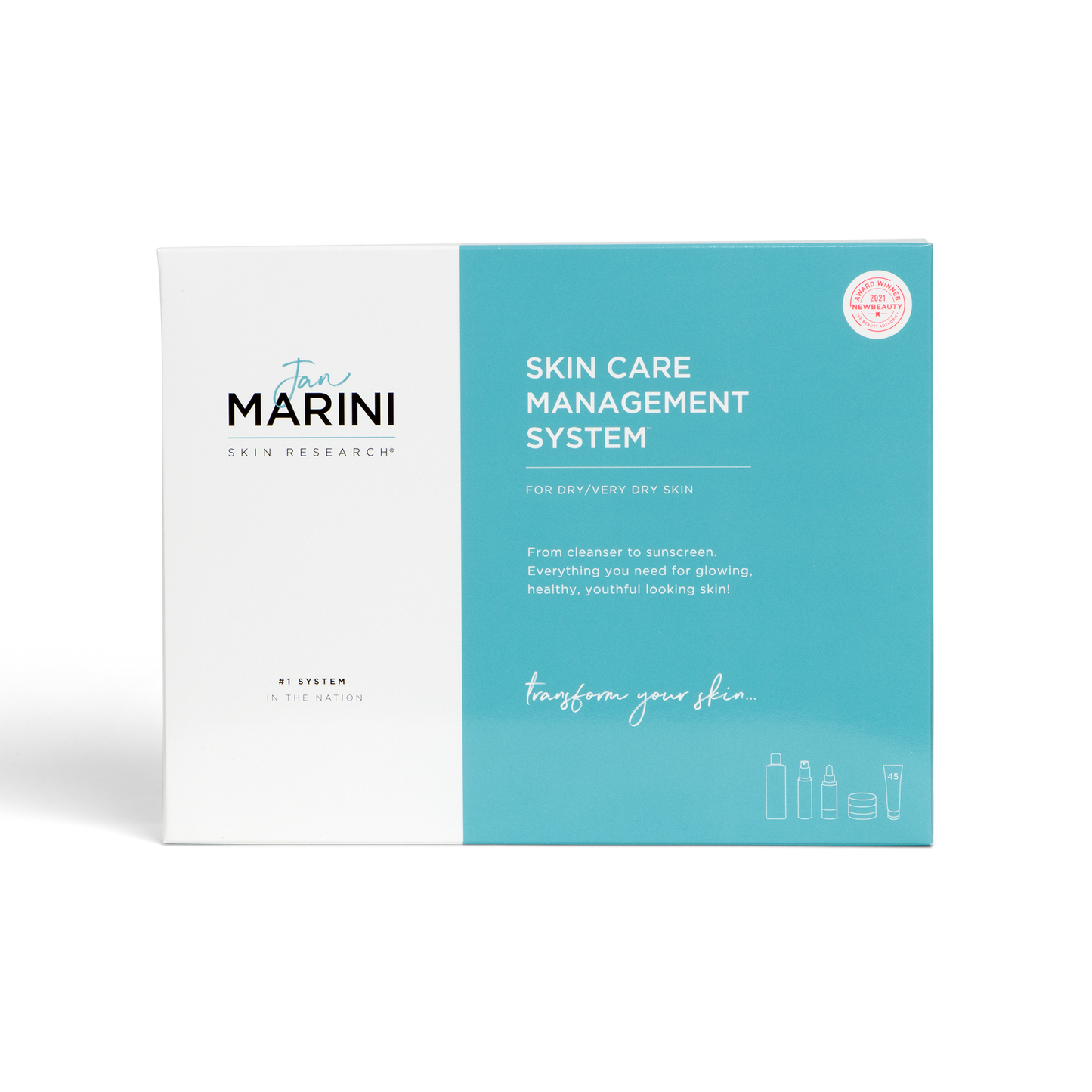 Jan Marini A Skin Care Management System - Dry /Very Dry with Marini Physical Protectant  SPF 45 Tinted