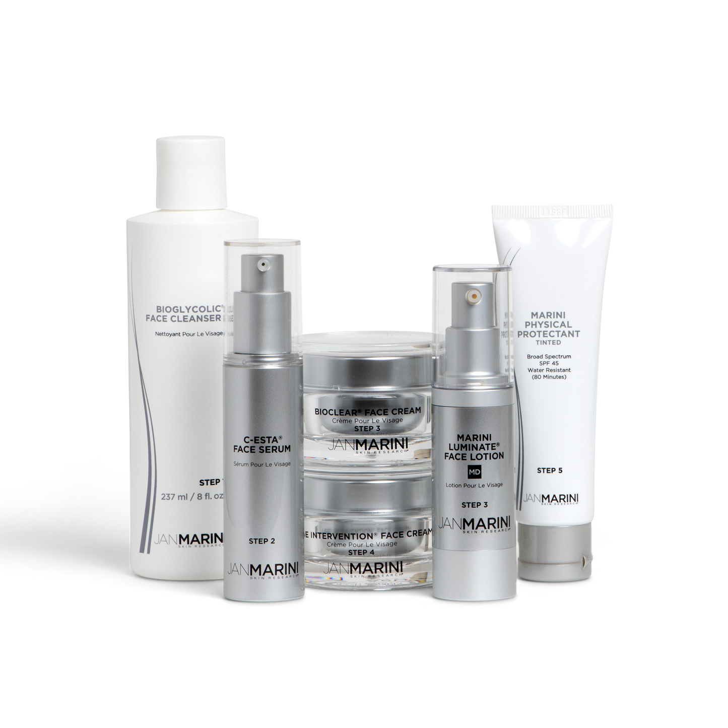 Jan Marini A Skin Care Management System - MD Dry/Very Dry with Marini Physical Protectant  SPF 45 Tinted