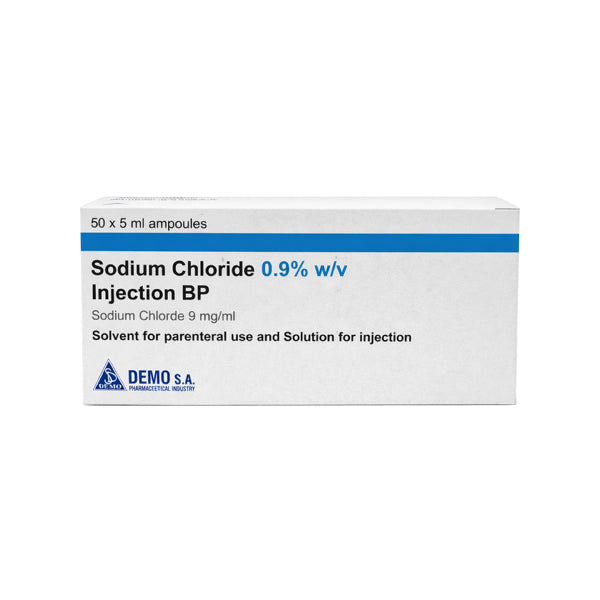 Sodium Chloride BP 0.9% W/V 5ml x 50 (POM)