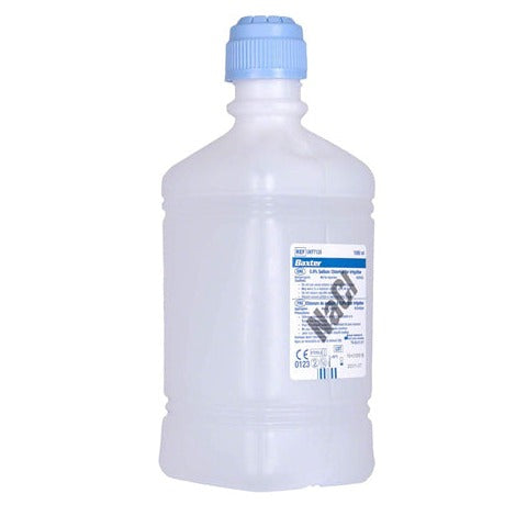Sodium Chloride 0.9% Pour Bottle 6x 1 Ltr Baxter