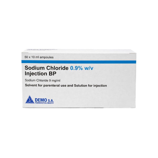 Sodium Chloride Injection 0.9% 10ml x 50 (POM)