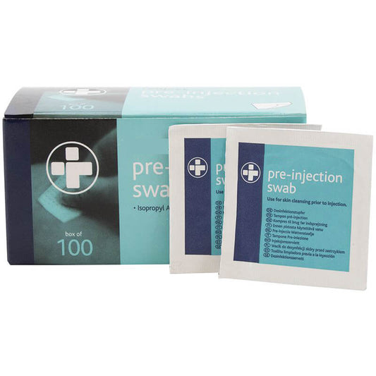 Pre-injection swabs x 100 sachets