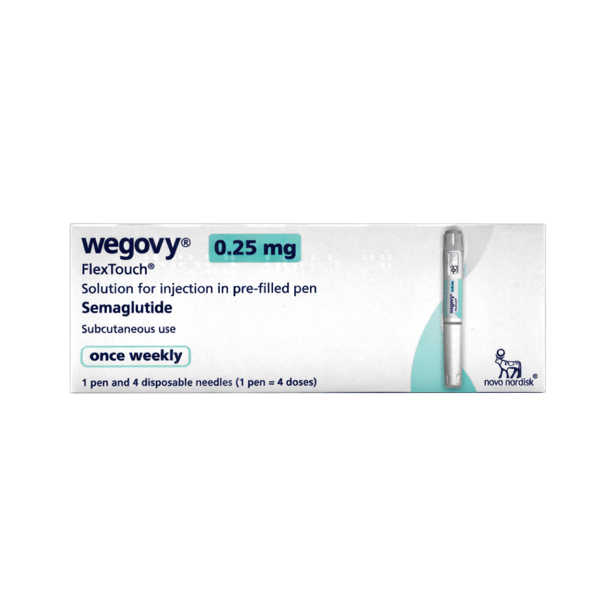 Wegovy FlexTouch 0.25mg (Semaglutide) Pre-Filled Pen 3ml (POM) (cold chain)