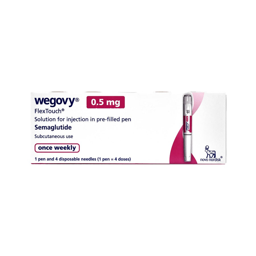Wegovy FlexTouch 0.5mg (Semaglutide) Pre-Filled Pen 3ml (POM) (cold chain)