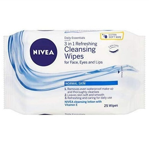 Nivea Facial Cleansing Wipes 1x25 wipes