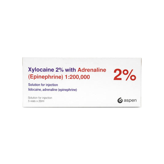 Xylocaine 2% & Adrenaline  20ml x 5 (POM)