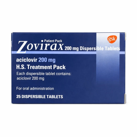Zovirax 200mg Dispersible Tablets 25 (POM)